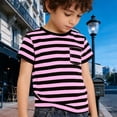 thumbnail image 2 of LRen Boys Shirts Size 7-8 Boys Space Astronaut Print Crew Neck Holiday Short Sleeve Tops Kid Boy Summer Tops Casual Toddler Tees Clothes Summer Tops, 2 of 6