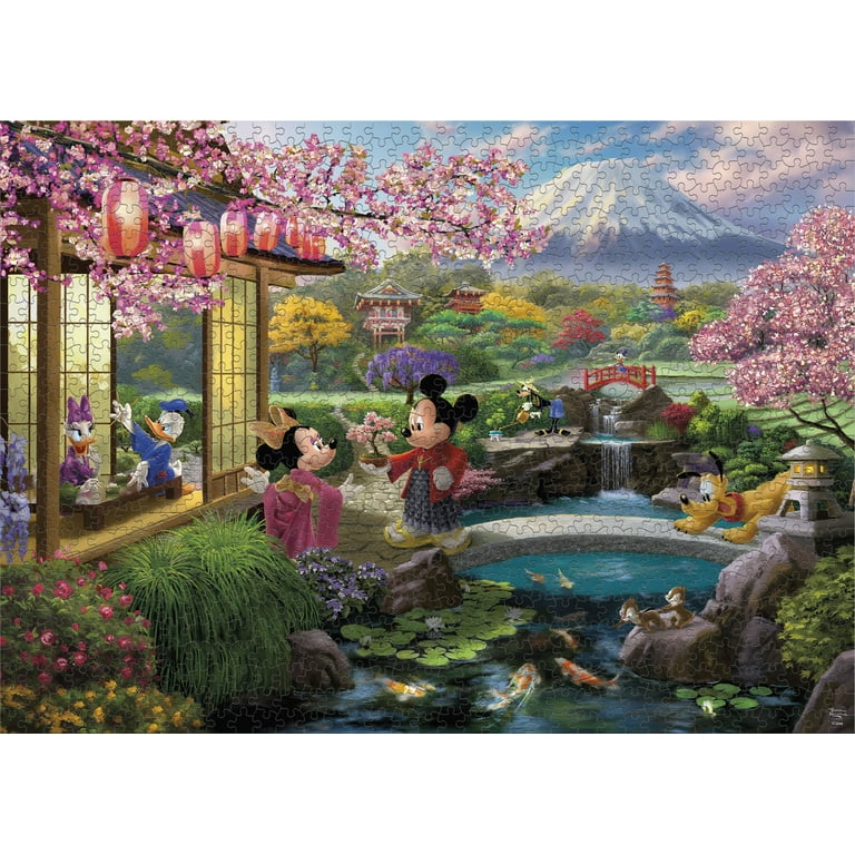 Ceaco 1000 Piece Mickey and Minnie in Japan Interlocking Jigsaw