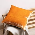 thumbnail image 2 of STITCH N STRING 18x18 Pack of 2 Gold Color Heavy Luster Velvet Decorative Throw Pillows Aesthetic Covers for Couch, Bed & Sofa Pillows Home Decor Cushion Covers, 2 of 5