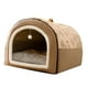 thumbnail image 5 of Casa para perros y gatos, cama plegable suave tipo perrera con cojín, tienda de campaña para perros, refugio para mascotas, gato M, 5 of 8
