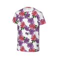 thumbnail image 3 of Honeii Peonies Print Kids Boy T-Shirt,Breathable Round Neck Tee,Stylish Summer Tee for Boys, for Outdoor Activities and Casual Wear, 3 of 7