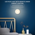 thumbnail image 4 of Cabinet LED Puck Light Cabinet Lighting with Remote 16RGB Closet Light Timer Function Night Lamp for Kitchens Bathrooms Wardrobe Party, 4 of 7