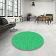 thumbnail image 4 of Ahgly Company Machine Washable Indoor Rectangle Transitional Spring Green Area Rugs, 4' x 6', 4 of 7