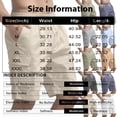 thumbnail image 3 of LWavelet Cargo Athletic Shorts Men Drawstring Elastic Waist Hiking Shorts Outdoor Classic Tactical Shorts with Multi Pockets, 3 of 6