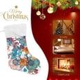 thumbnail image 4 of Coolnut 17.7 Inch Christmas Stockings, 2 PCS Vintage Elegant Flowers Presonalized Large Stocking Sock for Family Holiday Xmas Party Decorations, 4 of 7
