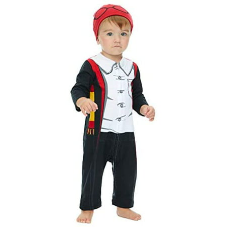 Harry Potter Baby Boys' Zip-Up Costume Coverall & Hat Set Gryffindor Uniform With Hat (24 Months)