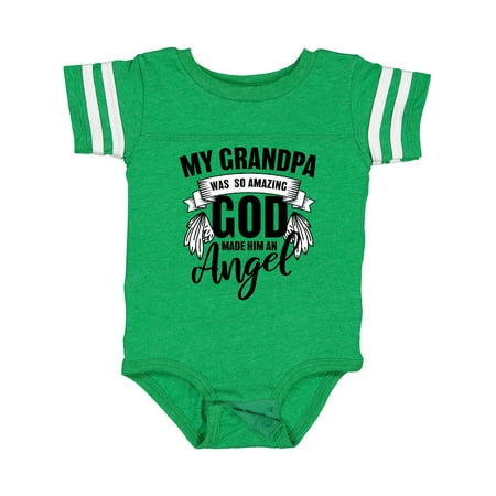 

Inktastic My Grandpa Was So Amazing God Made Him an Angel Gift Baby Boy or Baby Girl Bodysuit