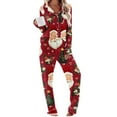 thumbnail image 7 of Fmbrln Christmas Pajamas Sets for Women Long Sleeve Turndown Collar Shirts and Wide Leg Pajamas Pants Sets Fashion Christmas Print Home Sleepwear Sets Festival Party Sets, 7 of 7