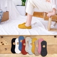 thumbnail image 2 of Calcetines invisibles de color sólido para primavera y verano, calcetines cortos antideslizantes de silicona para niños, calcetines náuticos, 2 of 5