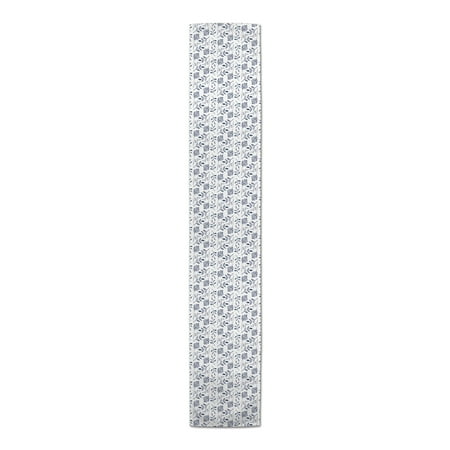 

Creative Products Navy Watercolor Florals 16x72 Poly Twill Table Runner