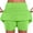 Green, variant on dazeni Women's Active Athletic Mini Skort Lightweight High Waisted Tennis Skirt Inner Shorts for Running Training Sports Golf Watermelon Red XXXL