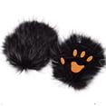 thumbnail image 3 of Guantes de Disfraz de Halloween, Lindos Guantes Largos con Forma de Garra, de Medio Dedo | Accesorios de Cosplay | Negro, Azul Cielo, Café, Gris, Verde | Poliéster | 24 X 26 Cm | 120 G | Actividades, 3 of 7