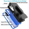 thumbnail image 4 of Galaxy A36 5G Case,Takfox Samsung Galaxy A36 5G Holster Phone Case with Built-in Screen Protector Swivel Belt Clip [3 Layers] Heavy Duty Full Body Protection Shockproof Kickstand Cover - Blue, 4 of 8
