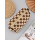 thumbnail image 1 of 1pc Checkered Pattern Pencil Bag, 1 of 4