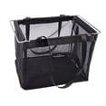 thumbnail image 4 of Cesta de picnic, bolsa de compras, cesta de malla reutilizable negra de gran ventilación, plegable para acampar al libre, playa, lavandería,, 4 of 8