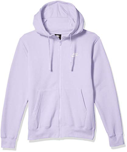 Sportswear Club Fleece Full Zip Hoodie, Lavender Mist/Lavender Mist/White, 2X-Large-T - Walmart.com