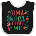 thumbnail image 3 of Inktastic Oma and Opa Love Me Girls Baby Bib, 3 of 4