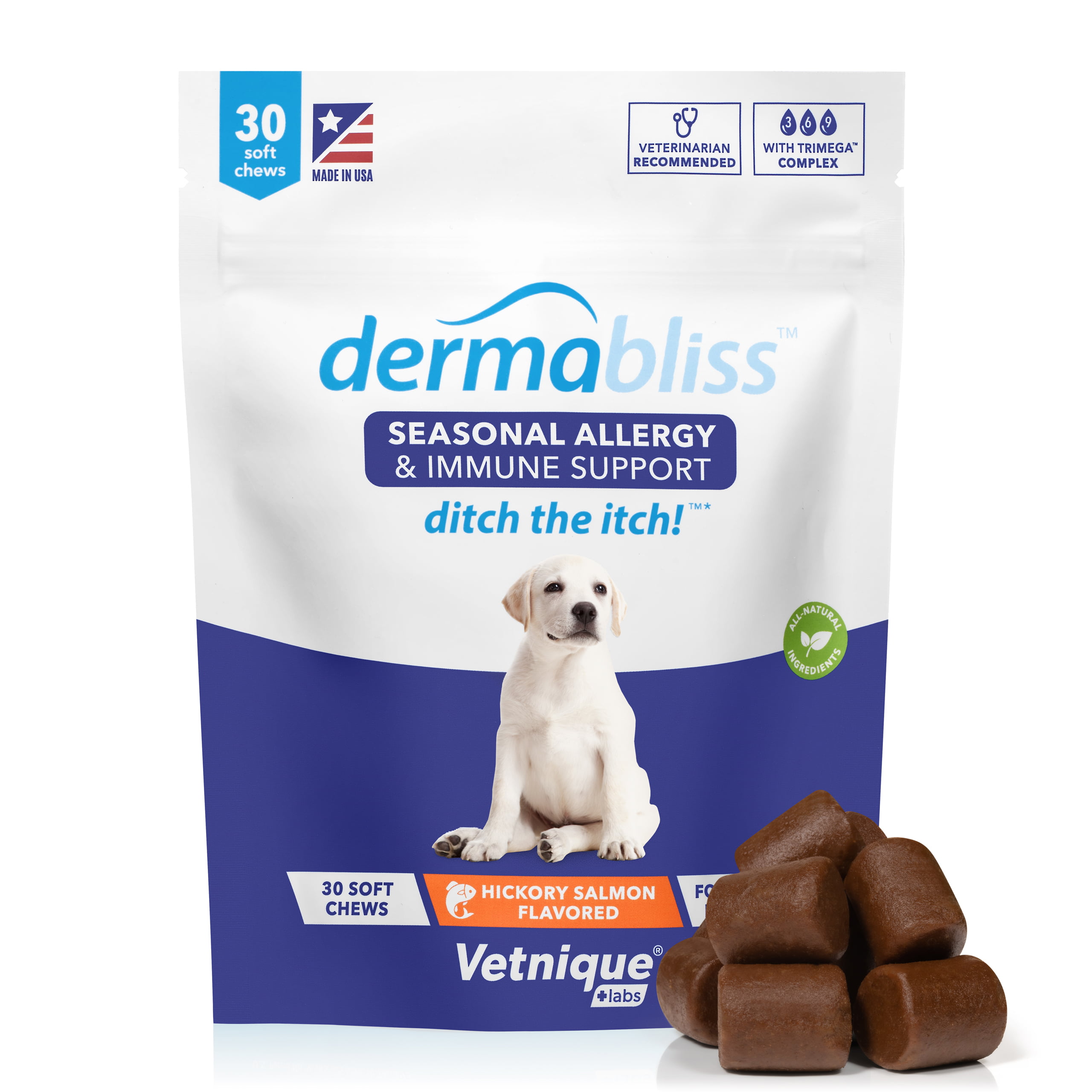 Dermabliss Seasonal Allergy & Immune Support for Dogs with