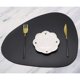 thumbnail image 2 of Paquete de 2 posavasos de mantel de cuero PU, mesa de comedor impermeable antideslizante tapete de mesa (negro) TUNC Sencillez, 2 of 5