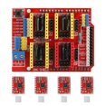 thumbnail image 1 of AMONIDA Drv8825 Stepper Motor, Stepper Driver, With Heat Sink For 3D Printer Printers Electronic Product V3 Engrave Machine, 1 of 8