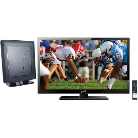 Supersonic 19" Class - HD LED TV - 720p, 60Hz (SC-1911) and SC-611 HDTV Flat Digital Antenna