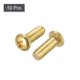 thumbnail image 3 of Tornillos de máquina de latón M3x8mm Uxcell, pernos de cabeza plana Phillips 50 Pack, 3 of 5