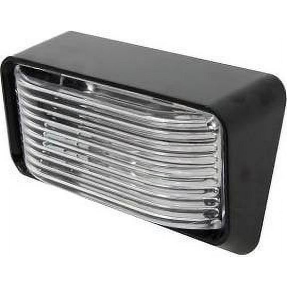 LED Porch Light - Interior Exterior Light 12V - Black Finish - Cool White LED - Waterproof - RV, Truck, Trailer, Automobile or Utility LED Lamp 300 Lumens
