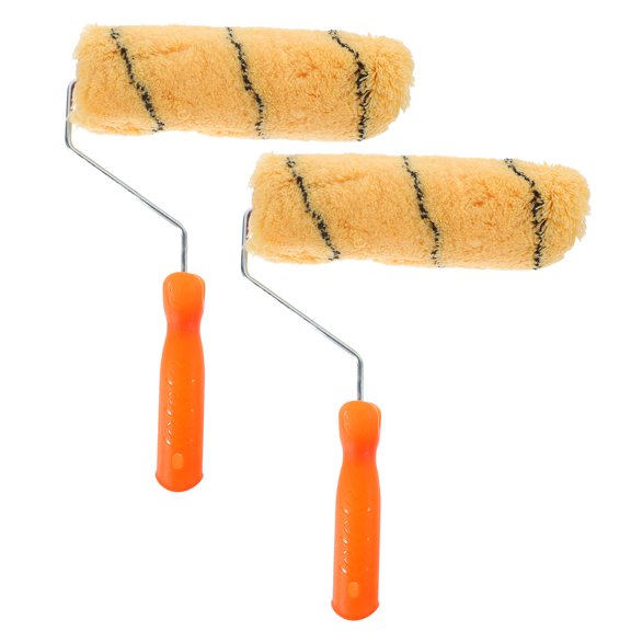 ETHZZLE 2Pcs Household Paint Roller Tool for Wall and Furniture Painting with Easy Cleaning Feature