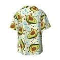 thumbnail image 2 of Sigee Avocado Doing Sport Print Men's Shirts Casual Button Down Short Sleeve Summer Beach Shirt Hawaiian Vacation Shirts Tee Shirt-4X-Large, 2 of 7