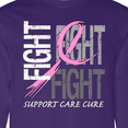 thumbnail image 4 of Inktastic Fight Support, Care, Cure Breast Cancer Awareness Long Sleeve T-Shirt, 4 of 5