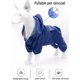 thumbnail image 2 of Chubasquero impermeable para perros, chaqueta impermeable para perros, impermeable, pequeño, con capucha, poncho para gatos de 4 patas (XL, azul), 2 of 5