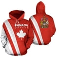 thumbnail image 3 of Sudadera con capucha con estampado 3D de la bandera de Canadá Always In Me para hombre y mujer, sudadera de gran tamaño, moda urbana, sudadera deportiva para niños, ropa Y2k, 3 of 5
