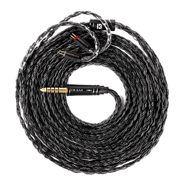 Cable IEM Keephifi ST16 Max 1,5 m 2 Pines 4,4 mm Negro