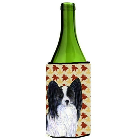 

Papillon Fall Leaves Portrait Wine bottle sleeve Hugger - 24 oz.