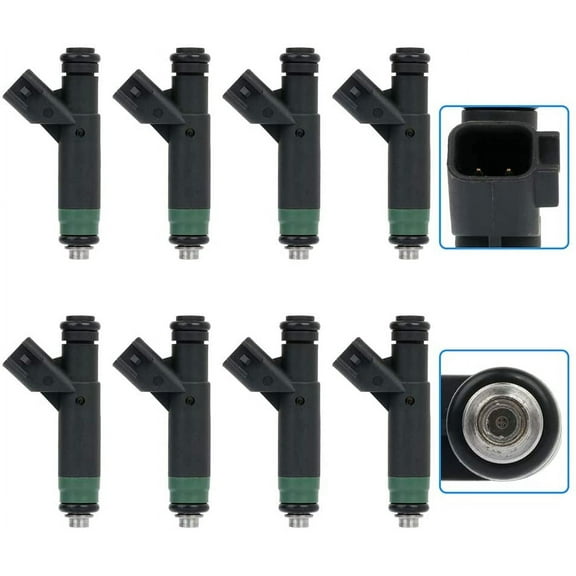 Fuel Injectors ECCPP 4 Holes Fuel Injector Kit 4L3E-9F593-B4C fit for 2004-2009 for Ford E-150 04-05 for E-150 Club Wagon/Explorer 03-09 for E-250 04-08 for F-150 8 pcs