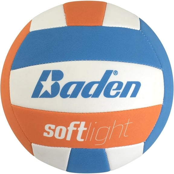Baden Softlight VXT1 Official Size Youth Indoor Training Volleyball - Orange/Blue/White