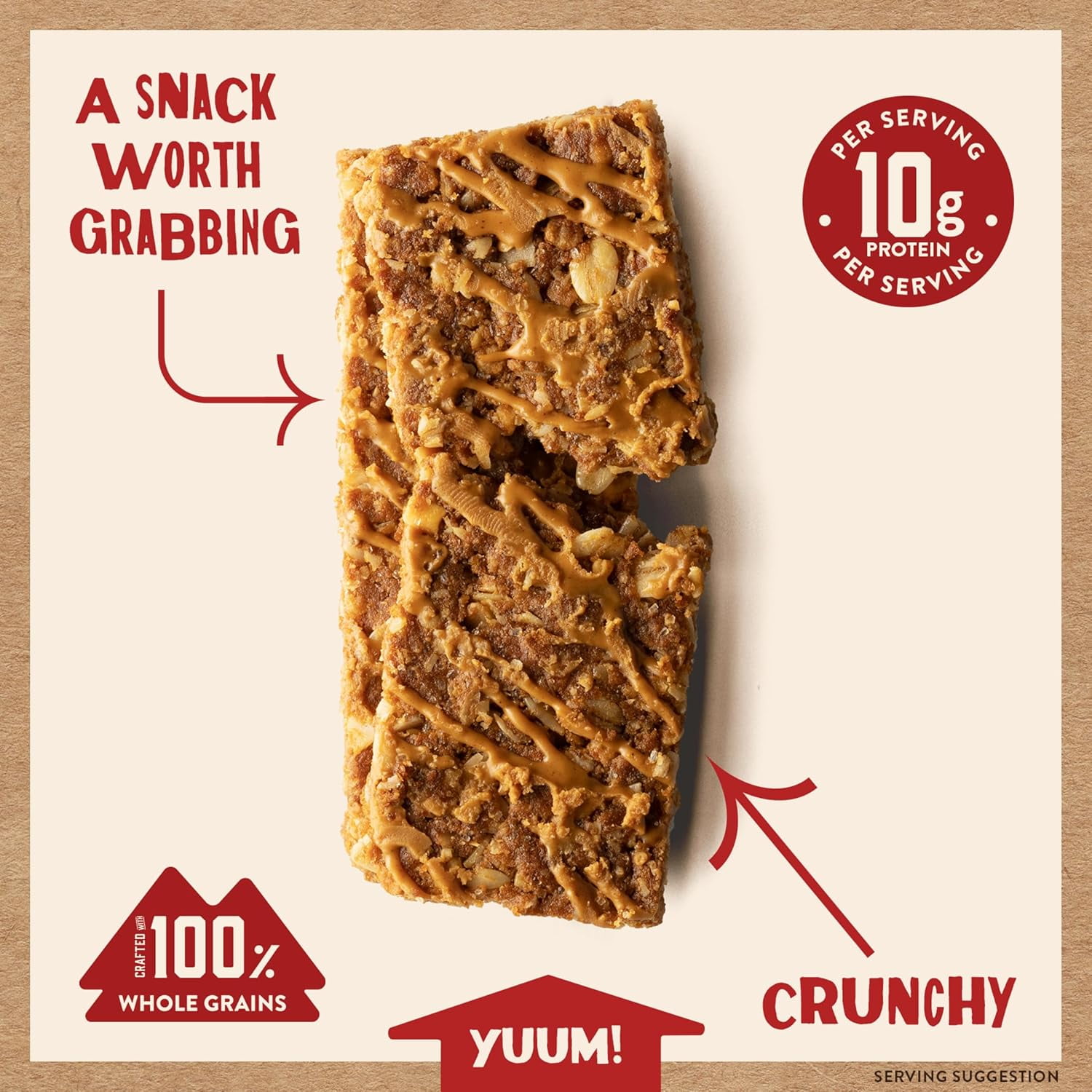 (Pack of 12) Kodiak Bar Granola Peanut Butter 9.5 Oz