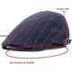 thumbnail image 2 of Gorra de hombre de Algodón prensado CHAO Gorra plana Boina de verano Azul marino, 2 of 4
