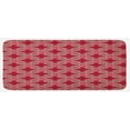 thumbnail image 1 of Mandala Kitchen Mat, Round Floral Motifs in Vibrant Colors Paisley Inspired Folkloric Ornament, Plush Decorative Kitchen Mat with Non Slip Backing, 47" X 19", Pink Seafoam Peach, by Ambesonne, 1 of 1