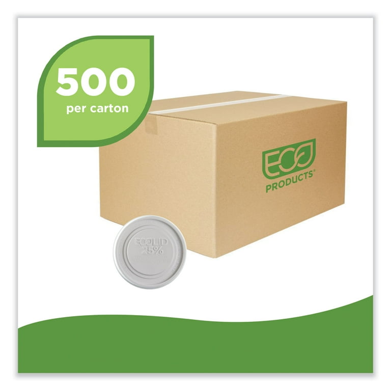Evolution World EcoLid 25% Recycled Food Container Lid, Fits 12 to 32 oz Containers, White, Plastic, 500/Carton Evolution World EcoLid 25% Recycled Food Container Lid, Fits 12 to 32 oz Containers, White, Plastic, 500/Carton