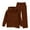 Brown, variant on Boys Girls Preppy Sweatsuit Set, 2-Piece Zip Up Hoodie and Joggers, Fall Winter School Athletic Clothing Set (Black, 7-8Years)
