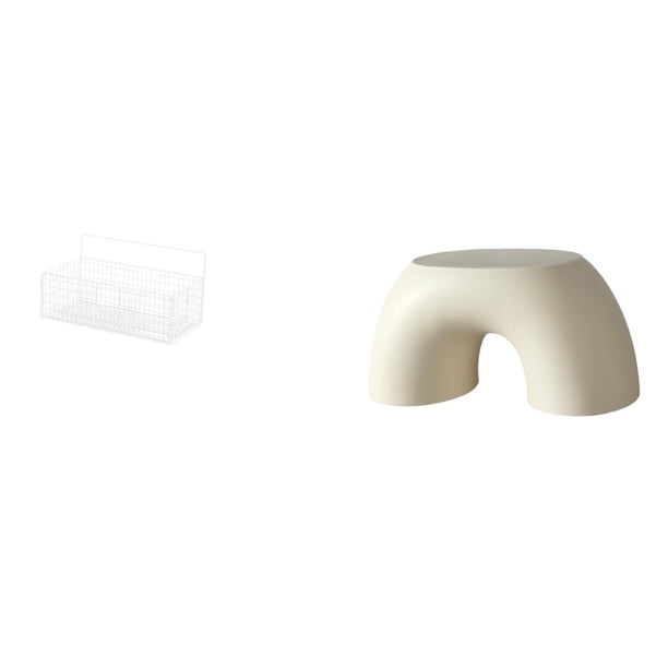 Cesta de almacenamiento,Cesta organizadora de almacenamiento de cocina colgante de alambre,Organizador de pared para baño con cesta de almacenamiento de alambre,Banco pequeño,Taburete