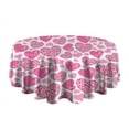 thumbnail image 5 of Breast Cancer Awareness Love Pink Round Table Cloth,Wrinkle Free Table Cover with Polyester,Waterproof Reusable Tablecloths for Kitchen Picnic Party (Round,60x60inch), 5 of 6
