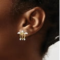 thumbnail image 3 of 14K Yellow Gold W/Rhodium Sea Turtle Post Earrings - 15.25mm, 3 of 6