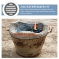 thumbnail image 3 of OULII Grille Ronde en Alliage de Fer Noir Ignifuge 1 Pcs, 3 of 8