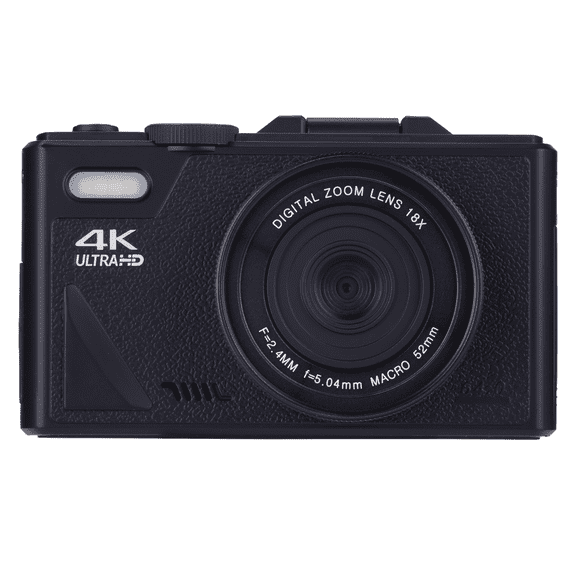 Vivitar 20MP Digital Camera with 2.8” Flip Screen and 4K Video – Black