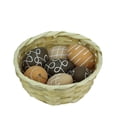 thumbnail image 2 of Northlight 7ct Painted Design Spring Easter Egg Ornaments 2.25" - Brown/White, 2 of 3