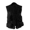 thumbnail image 4 of Chaleco multibolsillos para exteriores, chaqueta de secado rápido para fotografía de pesca con mosca para viajeros (negro, XL), 4 of 8