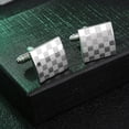 thumbnail image 1 of ADDHAT 1Par Cufflinks Para Camisas De Negocios Y Con Cuadrado En Color, 1 of 7