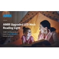 thumbnail image 4 of Reading Light, AMIR LED Book Light Rechargeable Neck Reading Light for Reading Knitting Camping Repairing Kids Gift Pink, 4 of 10
